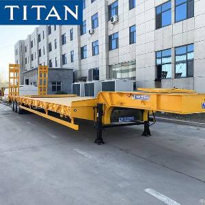 Titan 3 Axle Low Bed Truck Trailer Ready To Ship To Tanzania