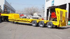 Tri Axle Low Bed Semi Trailer For Sale In Mozambique