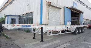 chassis trailer 3 axle 40ft container skeletal