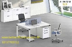 person face office desk workstation cabinet