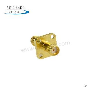 Sma Female To Sma Female Bulkhead 4 Hole Flange Mount Connector Adapter