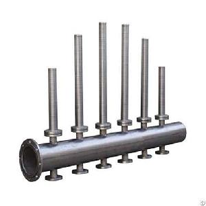 flow rating wedge wire water header laterals distributor