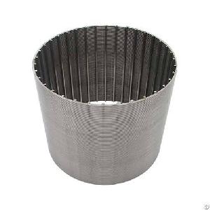 stainless steel johnson v wire screen water tube filter treatment