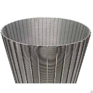 stainless steel wedge wire rotary filter screen johnson tube wastewater filtration