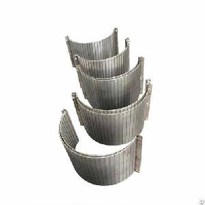 wedge wire cross flow sieve bend screen