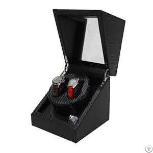 Automatic Motor Carbon Fiber Leather Watch Winder