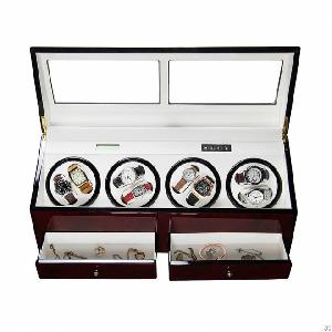 Automatic Motor Wooden Watch Winder