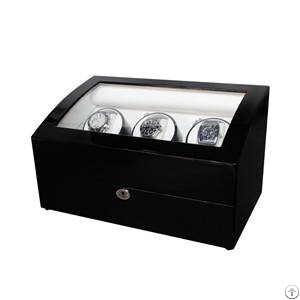 Automatic Wooden Mechanical Wrist Watch Winder Box