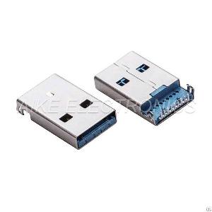 Standard Usb 3.0 A Type Male Part, Mount Pcb Dip Type With Position Posts