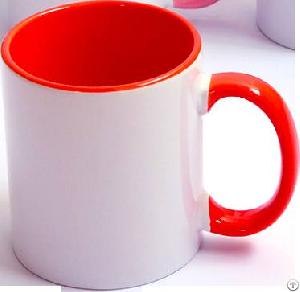 11oz wholesale plain ceramic coffee mugs sublimation coating blanks cups printing