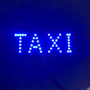 Cab Led Light Cigarette Lighter Chargeable Taxi Lamp