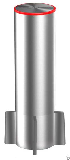 fixed bollard security anti colision separation led light stainless steel