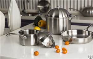 Stockpot With Three-layer Composite Cookware Titanium Ss Copper