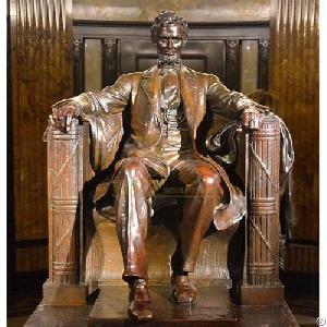 american lincoln memorial bronze statue