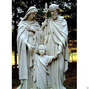 High Quality Natural Stone Holy Family Statue