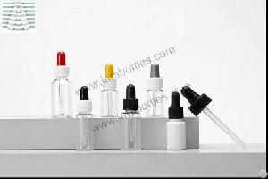 transparent plastic dropper bottle essential oil