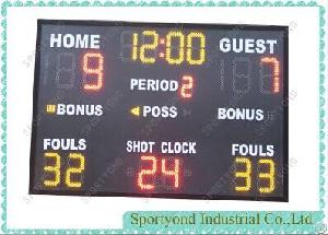 7-segment Electronic Basketball Score Boarde Manurfacturer , Basketball Timer Card