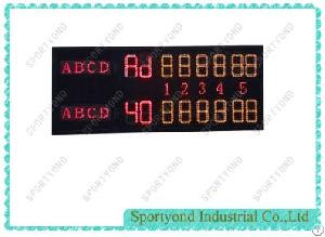 China Electronic Led Digital Tennis Court Scorebord Supplier , Scoreboard Equipment Maker