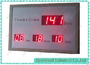 China Led Electronic Digital Countdown Days Board With Time Display Supplier