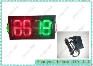 Red And Green Led Substitution Boards For Football Futsal Soccer Rugby , Double Face Display, 2 Side