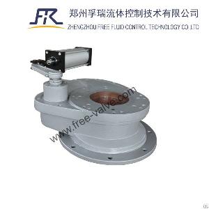 pneumatic metal seated rotary disc gate valve