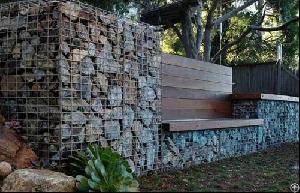 Gabion Wall For Protection And Decoration