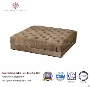 Hotel 5 Star Furniture For Square Leisure Sofa Ottoman 6312o-1