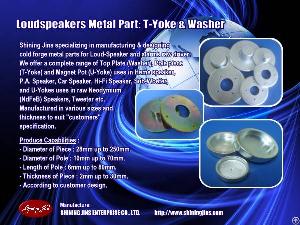 speaker tweeter t yoke pole washer plate cnc machining