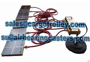 air bearing casters operate