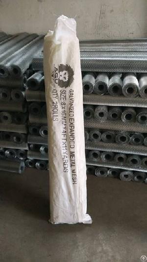 agu 8mmx16mm galvanized expanded metal mesh