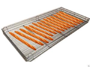 Customed Sus304 Stainless Steel Wire Mesh Baguette Trays