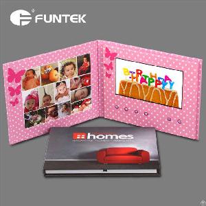 wholesale lcd video brochure funtek shenzhen