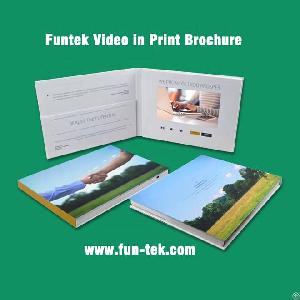 Funtek Factory Wholesale Video In Print Brochure For Events