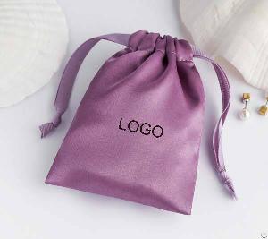 purple satin sachets bag