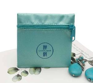 satin zipper pouch jewelry