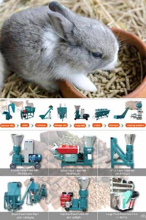 Animal Feed Pellet Mill Machine Make Rabbit Feed Pellets