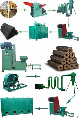 Charcoal Briquette Machine Biomass Briquetting Plant For Processing Agro Waste