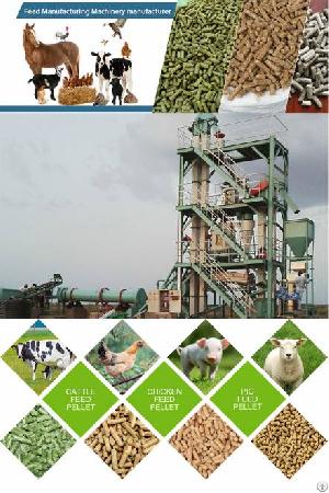 Complete Poultry Livestock Feed Pellet Production Line Equipment