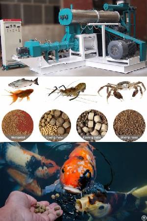 Fish Feed Extruder Machine In Aquatic Food Pellet Production