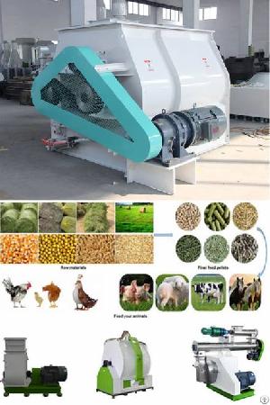 Poultry Feed Pellet Mixer Animal Feed Production Machinery