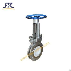 manual operated stainless steel ceramic lined knife gate valve