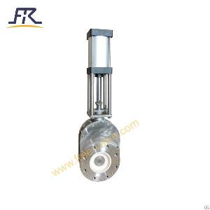 Stainless Steel Type Pneumatic Ceramic Double Disc Gate Valve