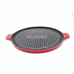 cast iron enamel griddle