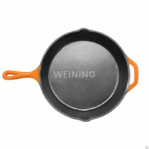 Cast Iron Enamel Frying Pan