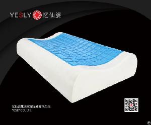 blue rock sleeping memory foam gel pillow