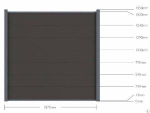 wood plastic composite wpc fence panel