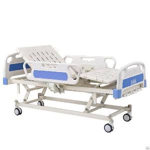 wholesale 3 cranks liftable guardrail manual adjustable hospital bed