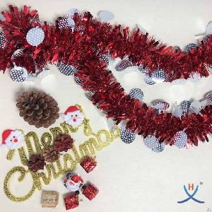 Hexing Best Selling Christmas Gingham Tinsel Great For Party