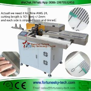 Fully Automatic Double-ends Wire Cut Strip Twist Dip Soldering Machine