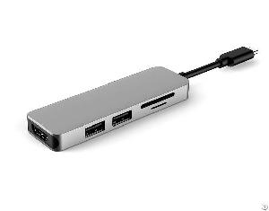 Uc0101e 5 Ports Usb-c Hub With 4k60hz Hdmi And 3.1 10gb / S Data